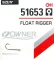 Крючки Owner Float rigger 51653(MH-12)  - фото 1