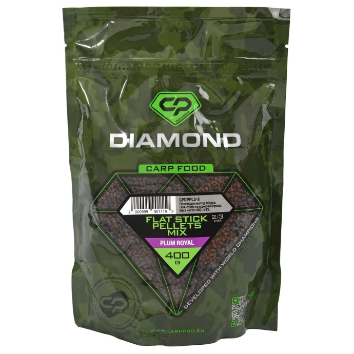Пелетс Carp Pro Diamond Stick Pellets Mix 2-3mm Plum Royal фото