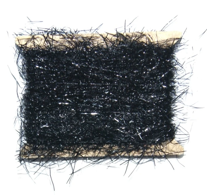 Синель блестящая 4Trouts PolyChenille Black фото