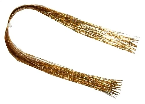 Люрекс ультратонкий flashabou minnow 4T Golden Holografic фото