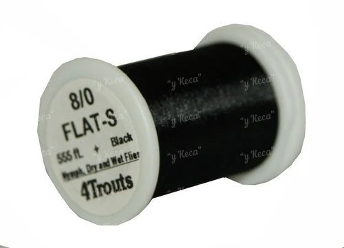 Монтажная нить 4Trouts Flat-S 8/0 Black 555ft фото