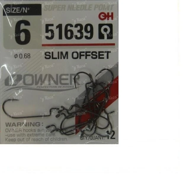 Крючки Owner 51639-06 Slim offset фото