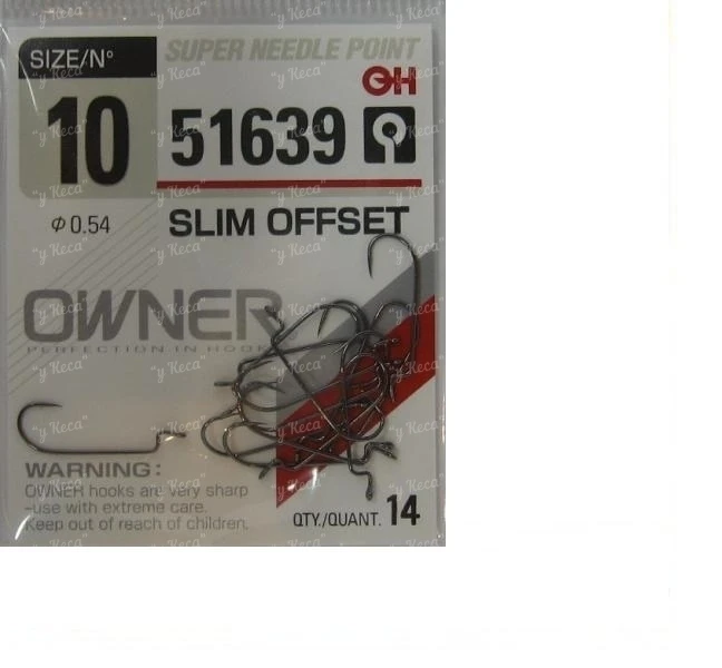 Крючки Owner 51639-10 Slim offset фото