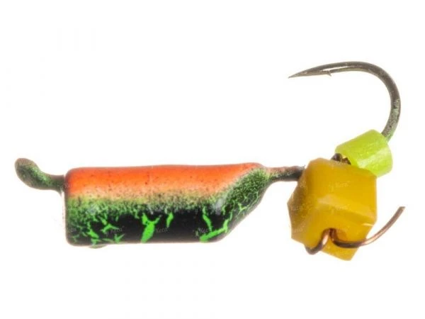 Мормышка ПМ Столбик 2.5mm 0.57g Мат тайгер+кубик сырный фото