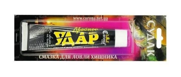 Аттрактант смазка Corona Двойной удар 60мл Судак фото