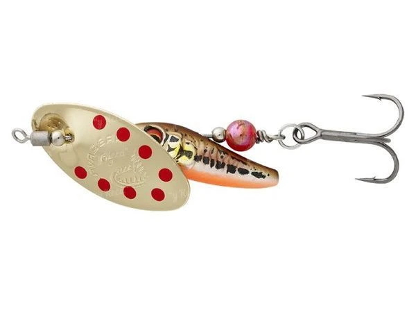 Блешня Savage Gear Sticklebait Spinner #3 Minnow Gold Red фото
