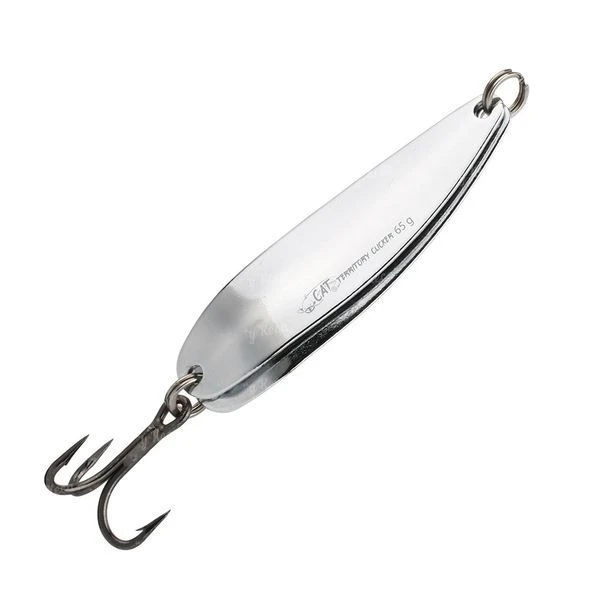 Блесна Mikado Cat Territory clicker Spoon 75г Silver фото