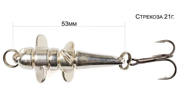Блесна RB (Русская блесна) Девон Стрекоза 21г 01 серебро фото