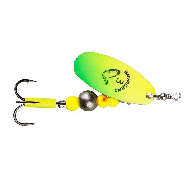 Блешня Savage Gear Caviar Spinner 3 9.5 г 07-Fluo Yellow-Chartreuse фото