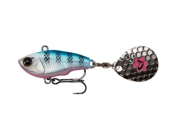 Блесна Savage Gear Fat Tail Spin 5.5см 9г Blue Silver Pink фото