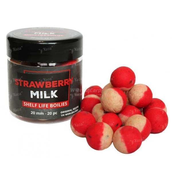 Бойлы насадочные World4carp 16мм Strawberry-Milk фото