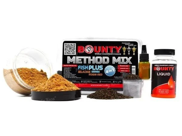 Прикормка Bounty Method Mix 4в1 400г Belachan-Robin Red фото