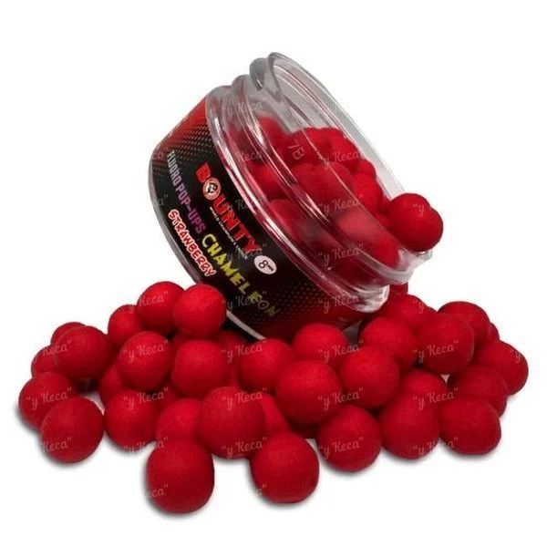 Бойлы Bounty Fluro Pop-Up Chameleon 8мм Strawberry (Клубника) фото