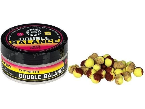 Бойлы Brain Double Balance 10+8х12mm Тутти-фрутти фото