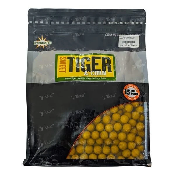 Бойлы Dynamite Baits Hi-Attract 1кг 15мм Sweet Tiger-Corn DY1005 фото