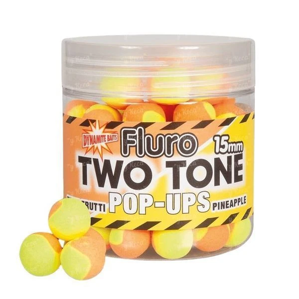 Бойлы Dynamite Baits Pop-Up Two Tone 15мм Tutti Frutti-Pineapple DY595 фото