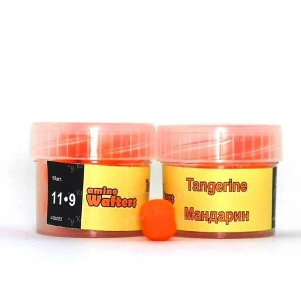 Бойлы Grandcarp Amino Wafters 11-9мм 15шт Tangerine (Мандарин) фото