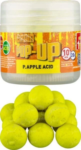 Бойлы Brain Pop-Up F1 14мм P.Apple Acid (Ананас) фото
