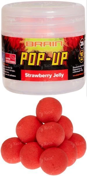 Бойли Brain Pop-Up F1 10мм Strawberry Jelly (полуниця) фото
