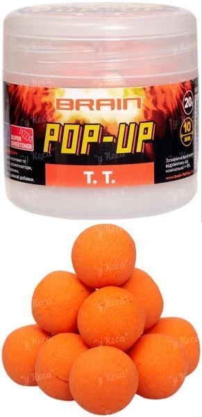 Бойлы Brain Pop-Up F1 10мм Т.Т. (мандарин) фото