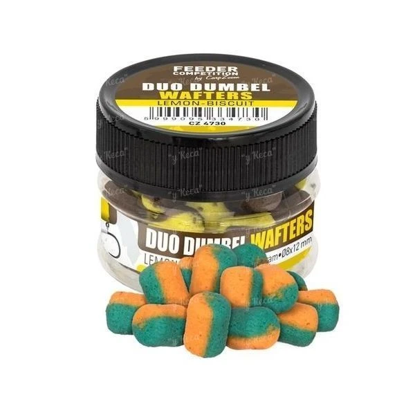 Бойли Carp Zoom Duo Dumbel Wafters 15g 8*12mm Кальмар-абрикос CZ4754 фото