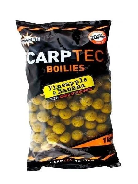 Бойлы Dynamite Baits Carp-Tec 900г 15мм Pineapple-Banana фото