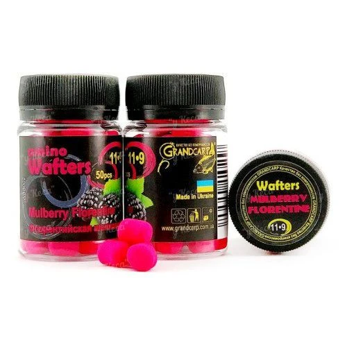 Бойли Grandcarp нейтральні Amino Wafters 50шт 11-9мм Шовковиця фото