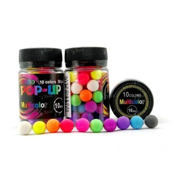 Бойлы Grandcarp Amino Pop-Up 10мм Multicolor 10цветов 50шт фото