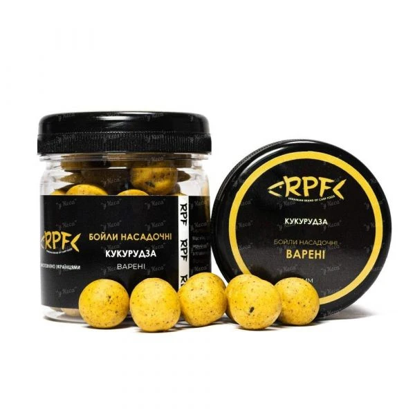 Бойли насадочні варені RPF 16mm 100g Кукурудза фото