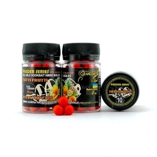 Бойлы растворимые Grandcarp Amino Feeder 10мм Тутти-Фрутти 60шт фото