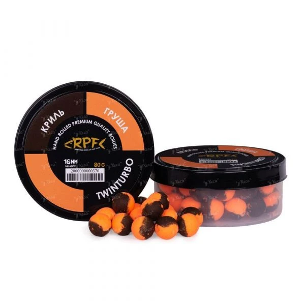 Бойлы RPF Balance Twinturbo 10mm 30g Криль Груша фото