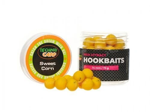 Бойлы Технокарп Hookbaits 75г 14мм Sweet Corn фото