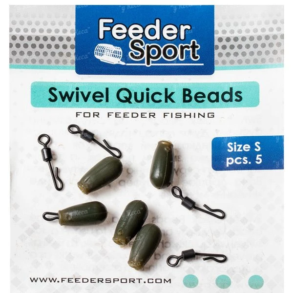 Намистина з быстросъемником Feeder Sport Swiwel Quick Beads SQB-S 5шт фото