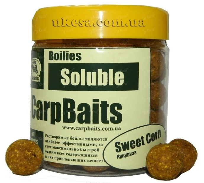 Бойли порошать CarpBaits 18мм 300г солодка кукурудза фото
