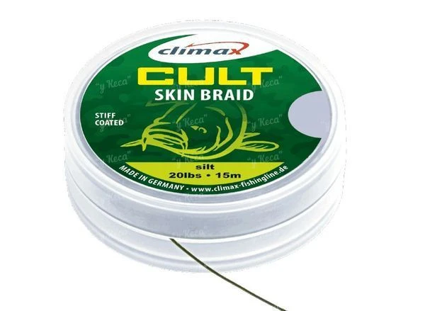Поводковый материал Cult Skin Braid 30lb Camou green mat finish фото