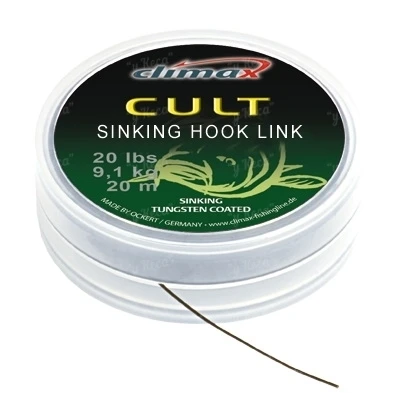 Поводковый материал Cult Hook Link 20lb 20m Camou фото