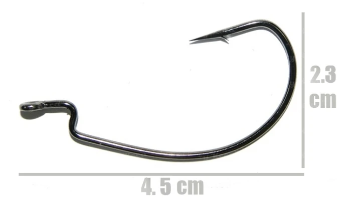 Крючки офсетные Crazy Fish Big Game Offset Hook №2/0 фото