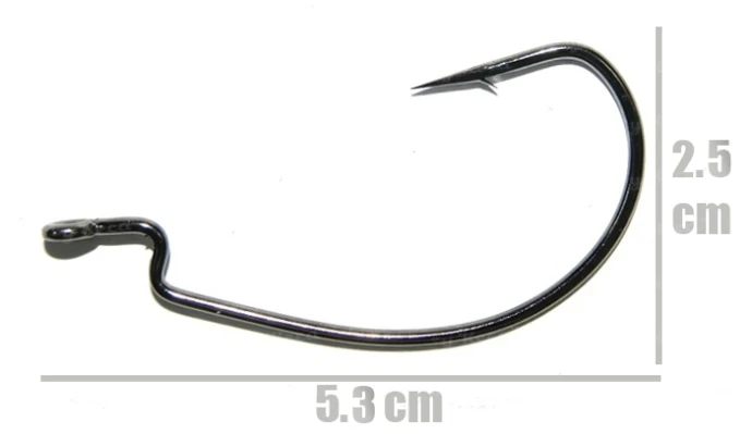 Крючки офсетные Crazy Fish Big Game Offset Hook №4/0  фото