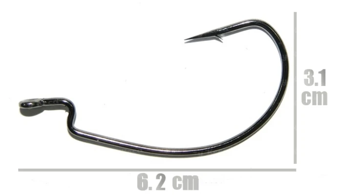 Крючки офсетные Crazy Fish Big Game Offset Hook №6/0 фото