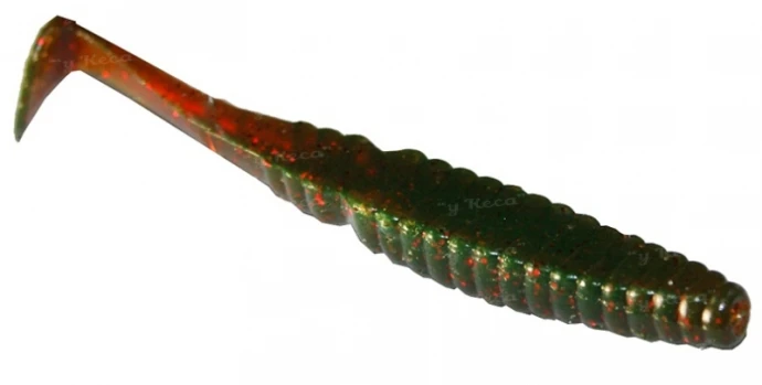Силикон Crazy Fish Scalp Minnow 8см 14 Uv Motor Oil  фото