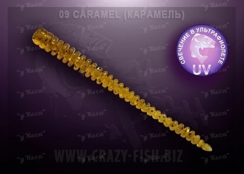 Силикон Crazy Fish Cruel Leech 2" 09 Caramel фото