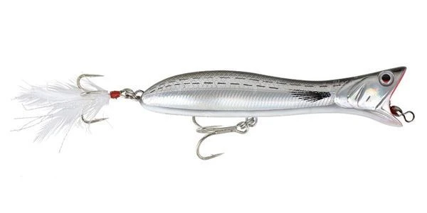 Воблер Savage Gear 3D Panic Popper 105F 01-Dirty Silver фото