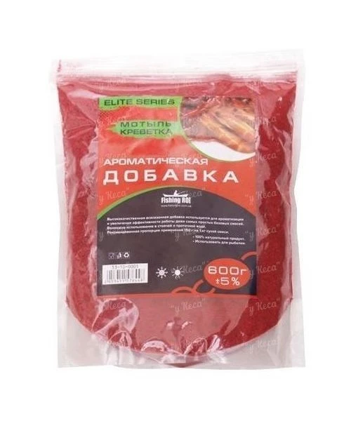 Добавка для підгодовування Fishing ROI 600г Мотиль-креветка фото
