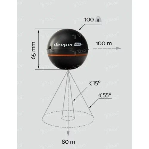 Эхолот Deeper Pro+ WiFi+GPS Christmas Bundle фото