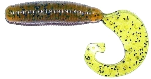Fat G-tail Grub 2" 20шт 429 Motor Oil Pepper фото