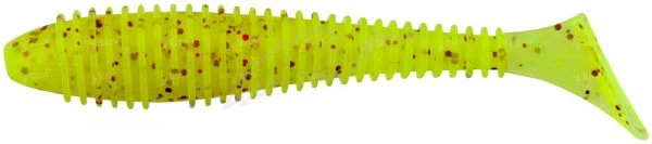 Силикон Keitech FAT Swing Impact 3.8" PAL 01 Chartreuse Red Flake 6шт фото