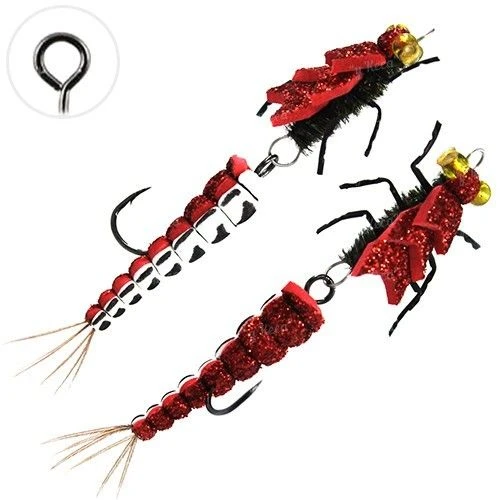 Приманка Strike Floating Jig Realistic Big Stone Double White-Red FG82-08 фото
