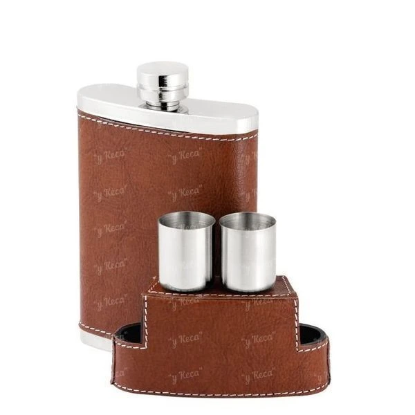 Фляга с рюмками Grand Way T16-4 8oz фото