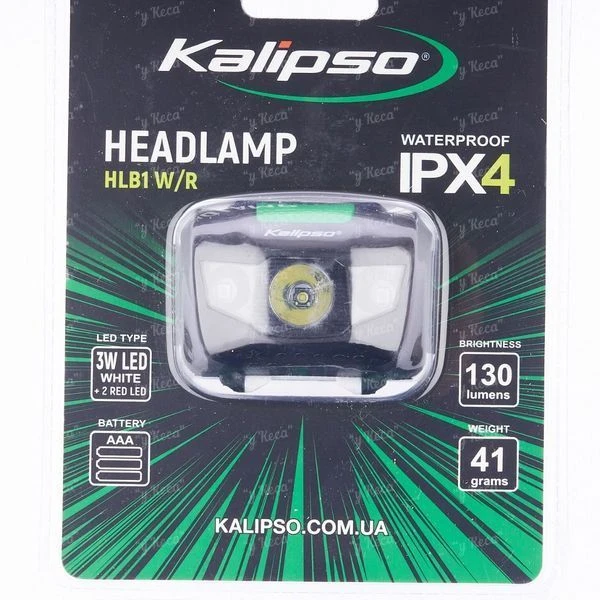 Фонарь Kalipso Headlamp HLB1 W/R фото