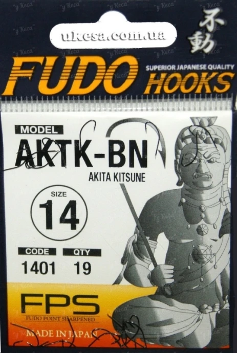 Крючки Fudo Akita Kitsune 1401 №14 фото